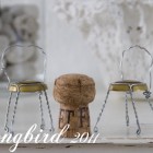 chairs made from champagne corks