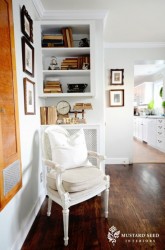 Home Office Corner with Radiotor Cover