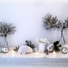 Vignette with grey and white