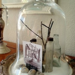 Like the combination of the glass under glass and the natural elements