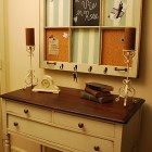 Old window becomes bulletin board.