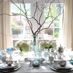 Blues and Branches: A Spring Tablescape