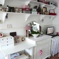 Lovely craftspace! in Elly’s kitchen.