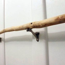 How to make and install a Branch Towel Bar by @PrettyHandyGirl