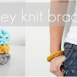  V and Co how to: jersey knit bracelet