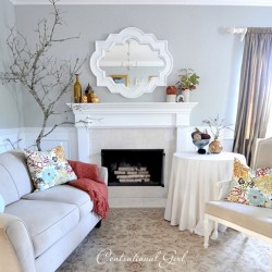 Fall mantel gorgeousness from @CentsationalGrl 