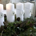 natural, homemade Advent decoration centerpiece Christmas