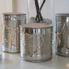 vegetable tins turned beautiful Christmas decorations