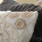 sewing project turning sweaters into pillow covers