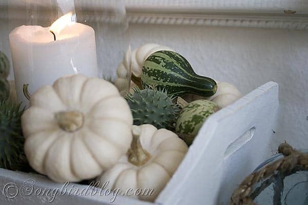 Fall mantel decoration Songbirdblog 4