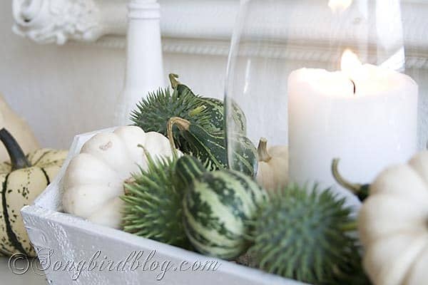 Fall mantel decoration Songbirdblog 5