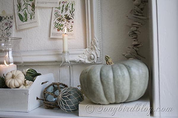 Fall mantel decoration Songbirdblog 6