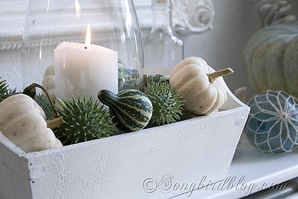 Fall mantel decoration Songbirdblog 7