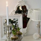 Songbird Christmas silver decoration display