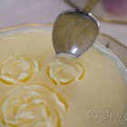 decorate breakfast butter with roses