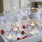 easy Christmas decorating idea for table with glass candles