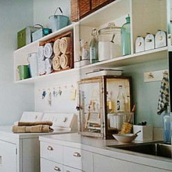 Laundry Room with Vintage Elements