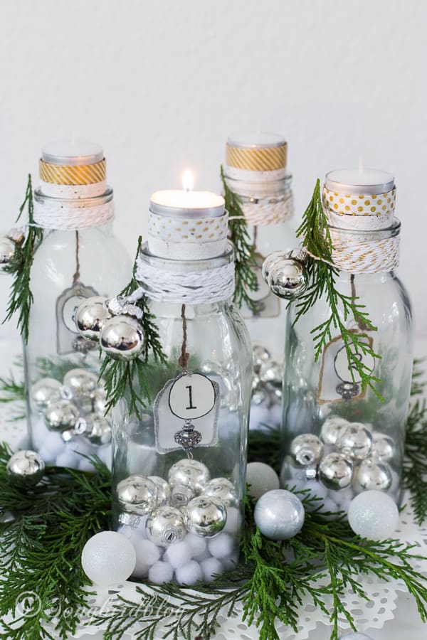 Advent Candles Decoration 12 Days Of Christmas Decorations Kickoff 