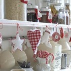 Christmas decoration from homemade ornaments