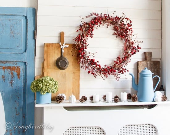 Farmhouse Fall Mantel - Songbird